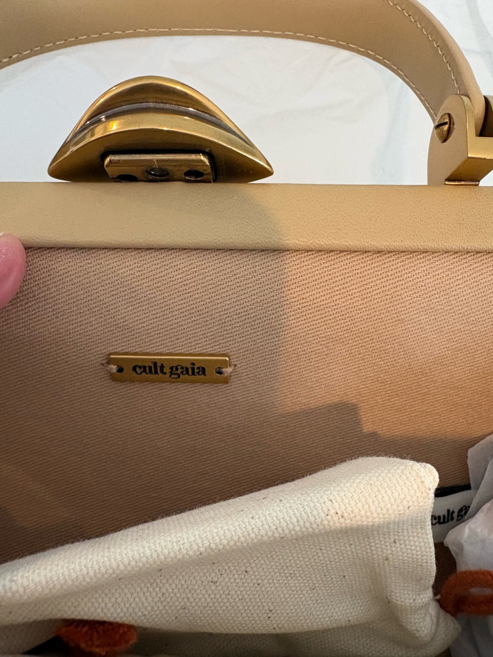 cult gaia mini Zuma crossbody bag in sand color - Picture 5 of 12